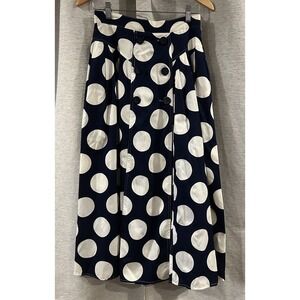 Vintage Howard‎ Wolf Polka Dot Wide Leg Pants Size 10 NOS